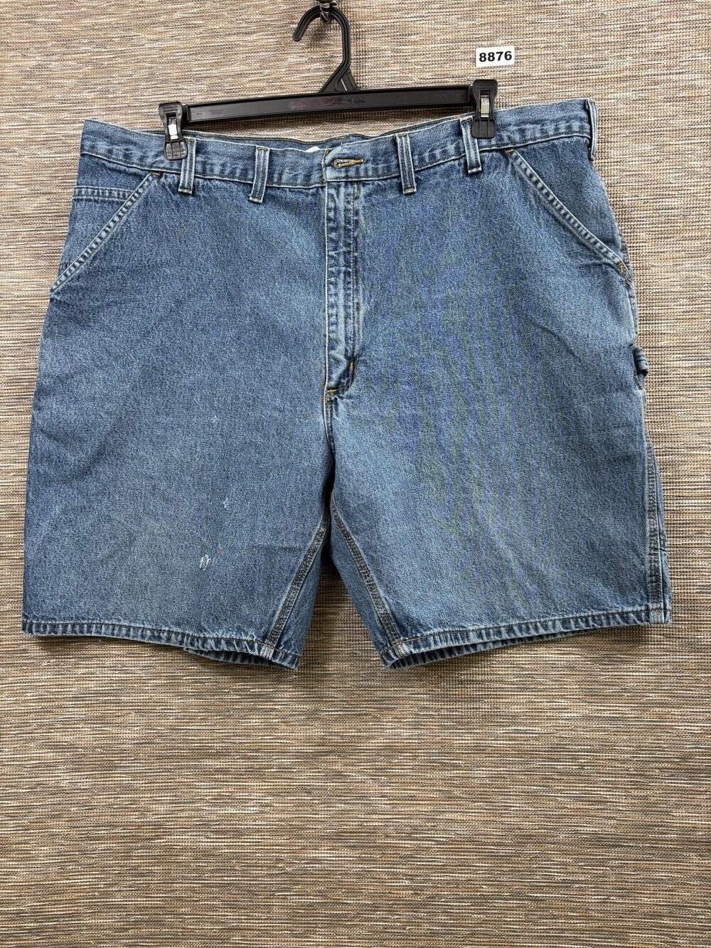 Carhartt Shorts Mens 44 Blue Denim Cargo Carpenter Relaxed 11 Inseam Workwear